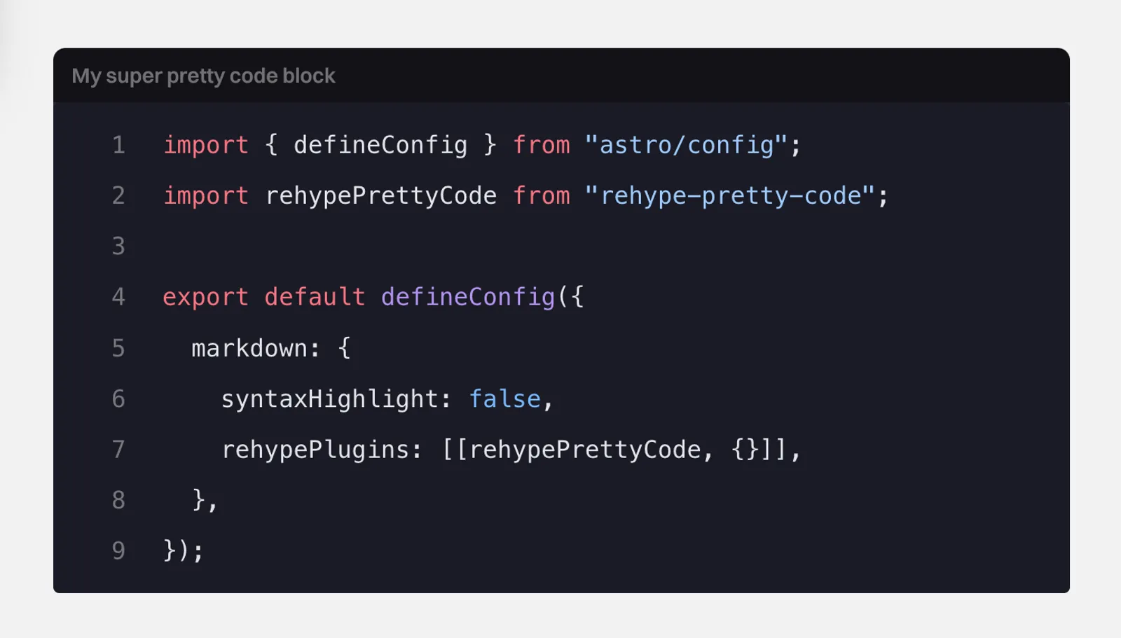 Beautiful snippet of code